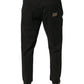 Black Logo Cotton Stretch Skinny Denim Jeans