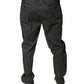 Black Stripes Skinny Dress Pants