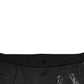 Black Horseshoe Embellished Wool Slim Fit Pants