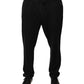 Black Stripes Viscose Skinny Dress Pants