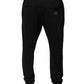 Black Stripes Viscose Skinny Dress Pants