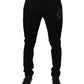 Black DG Crown Logo Cotton Skinny Denim Jeans