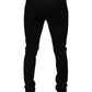 Black DG Crown Logo Cotton Skinny Denim Jeans