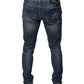 Blue DG Crown Logo Cotton Skinny Denim Jeans