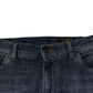 Blue DG Crown Logo Cotton Skinny Denim Jeans