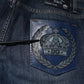 Blue DG Crown Logo Cotton Skinny Denim Jeans