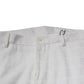 White Cotton Tapered Formal Dress Pants