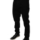Black Logo Cotton Stretch Skinny Denim Jeans
