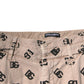 Beige Logo Cotton Skinny Denim Jeans