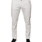 White Cotton Skinny Denim Jeans