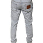 Light Blue Cotton Tattered Skinny Denim Jeans