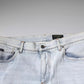 Light Blue Cotton Tattered Skinny Denim Jeans