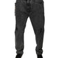 Dark Gray Cotton Skinny Denim Jeans
