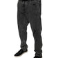 Dark Gray Cotton Skinny Denim Jeans
