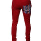 Red Crown Logo Cotton Skinny Denim Jeans