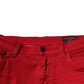 Red Crown Logo Cotton Skinny Denim Jeans