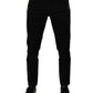 Black Crown White Lining Skinny Denim Jeans