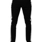 Black Crown White Lining Skinny Denim Jeans