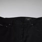 Black Crown White Lining Skinny Denim Jeans