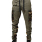 Multicolor Patchwork Camouflage Cargo Pants
