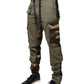 Multicolor Patchwork Camouflage Cargo Pants