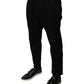 Black Cotton Stretch Logo Skinny Denim Jeans