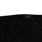 Black Cotton Stretch Logo Skinny Denim Jeans