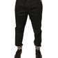 Black Cotton Stretch Jogger Sweatpants Pants