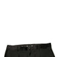Black Wool Tapered Formal Dress Pants