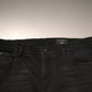 Black Ripped Logo Cotton Skinny Denim Jeans