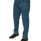 Blue Logo Cotton Stretch Skinny Denim Jeans