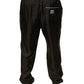 Black DG Logo Silk Jogger Sweatpants Pants