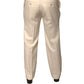 Off White Straight Dress Pants
