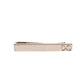 Silver Tone Brass Logo Branded Tie Clip Bar