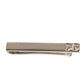 Silver Tone Brass Logo Branded Tie Clip Bar