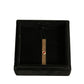 Gold Tone Brass Crystal Branded Tie Clip Bar