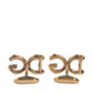 Gold Tone 925 Sterling Silver DG Logo Cufflink
