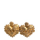 Gold 925 Sterling Silver DG Heart Cufflink