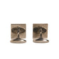 Silver Plated Brass Pin Crystal Cufflinks