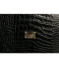 Elegant Black Leather Logo Plaque Holder Catalogue Case