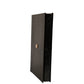Elegant Black Leather Logo Plaque Holder Catalogue Case