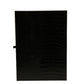 Elegant Black Leather Logo Plaque Holder Catalogue Case