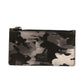 Multicolor Camouflage Logo Plaque Coin Purse Wallet