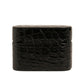 Black Leather Metal Logo Plaque Holder Airpods Case