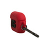 Red Silicone Rubber Logo Embossed Airpods Case