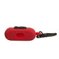 Red Silicone Rubber Logo Embossed Airpods Case