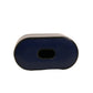 Blue Leather Logo Print Flip Holder Airpods Case