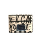 Black White Leather Scribble Embossed Logo Airpods Case