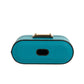 Green Leather Metal Logo Plaque Holder Airpods Case
