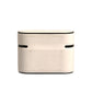 White PVC Embossed Logo Plaque Holder Airpods Case
